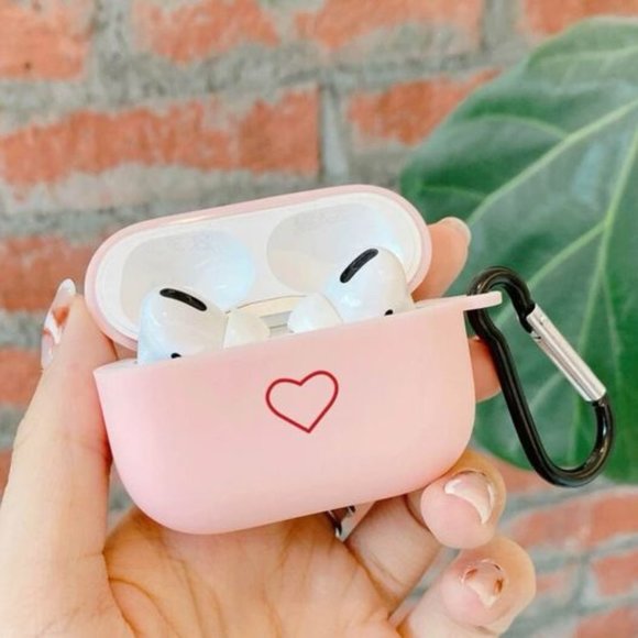 Light pink and Black silicone case for AirPod Pro - Picture 1 of 3